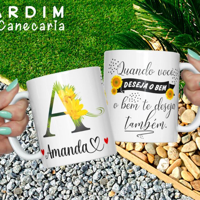 CANECA PORCELANA PERSONALIZADA AMANDA